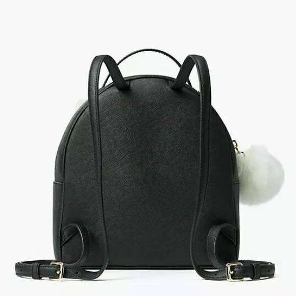 Kate spade leather rabbit bunny hop backpack black - Picture 5 of 6